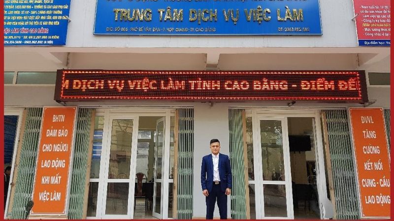 Trụ sở chính của Trung tâm Dịch vụ việc làm tỉnh Cao Bằng