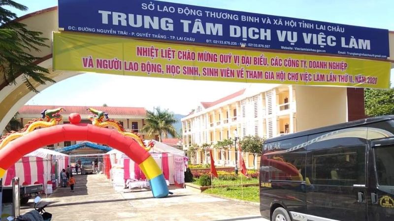 Trụ sở trung tâm giới thiệu việc làm Lai Châu (Nguồn: Fanpage Trung tâm dịch vụ việc làm Lai Châu)