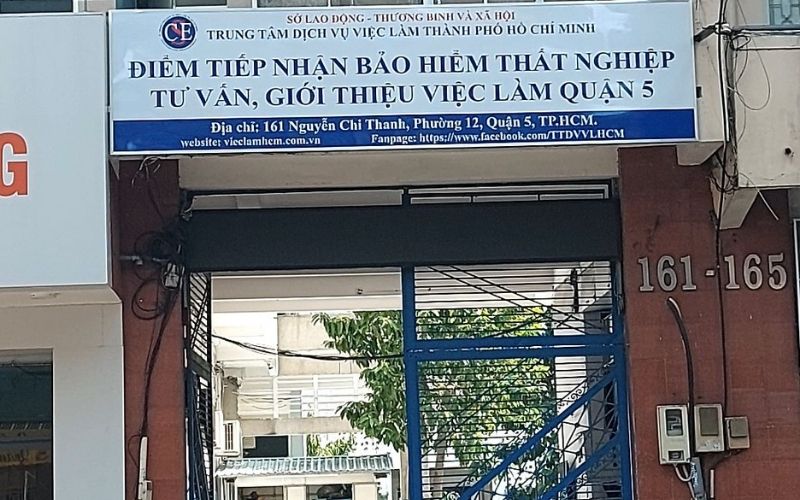 Chi nhánh bảo hiểm thất nghiệp tại quận 5 (Nguồn: Facebook)