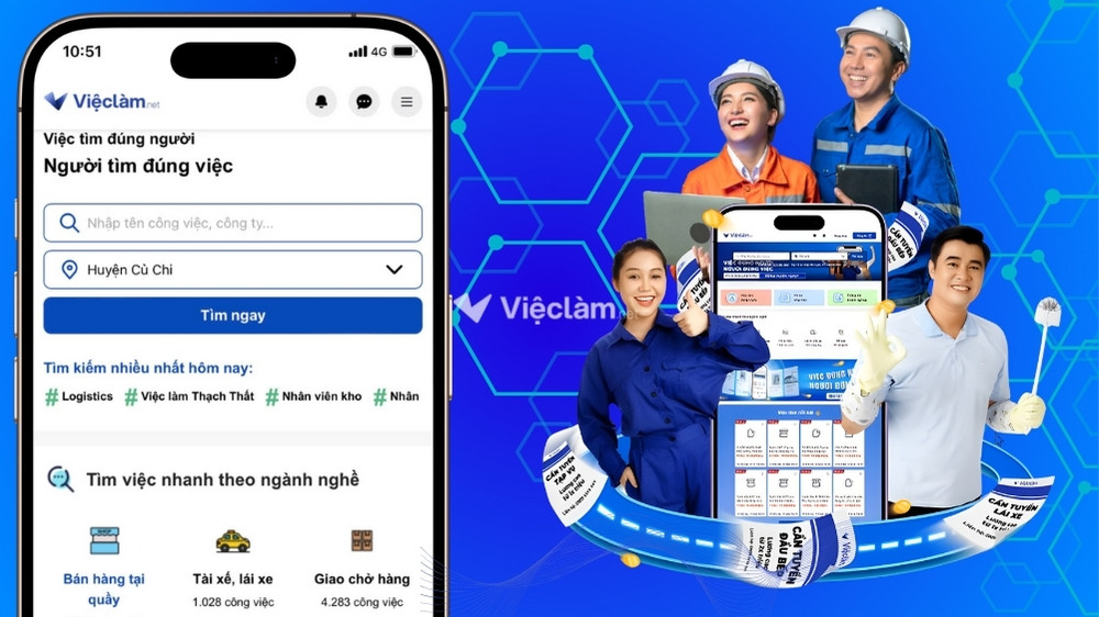 Tìm việc làm Củ Chi nhanh chóng, dễ dàng tại Vieclam.net