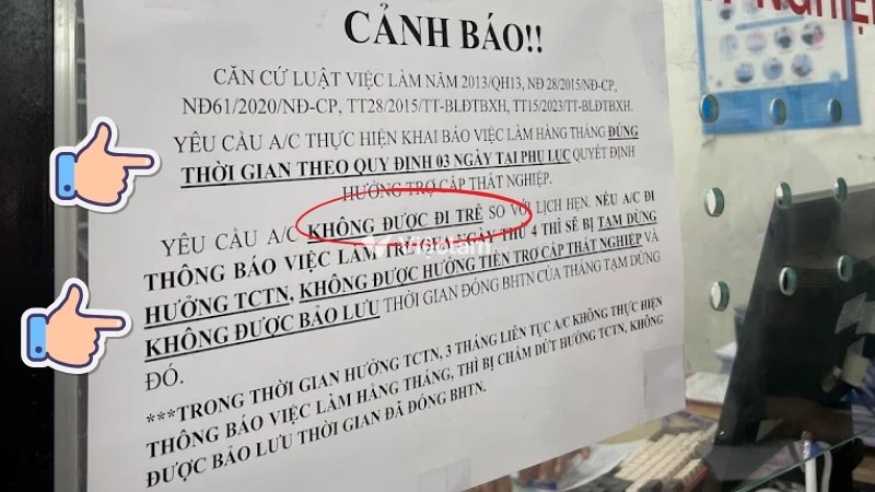 Cảnh báo của Cơ quan BHTN về việc thông báo tình trạng việc làm hàng tháng