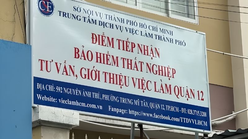 Chi nhánh Bảo hiểm thất nghiệp Quận 12 trên đường Nguyễn Ảnh Thủ