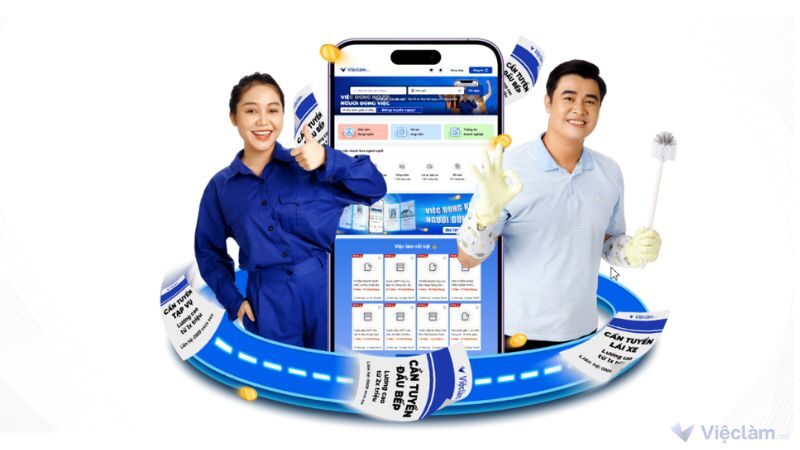 Tin đăng tuyển dụng nhiều vị trí có tại Vieclam.net 
