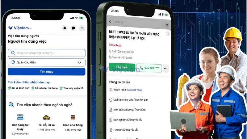 Tìm việc làm quận Cầu Giấy uy tín, chính chủ trên Vieclam.net