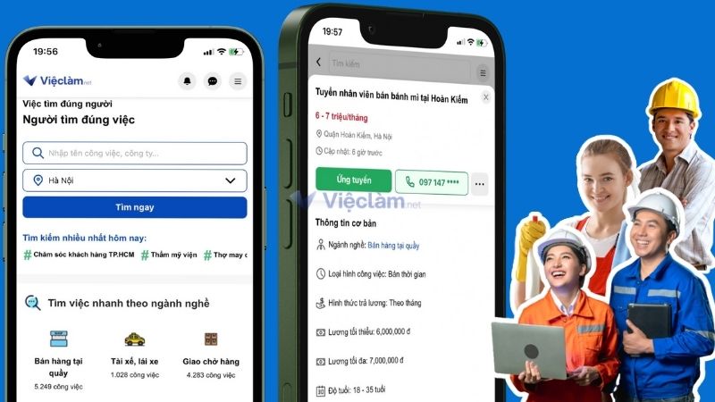 Tìm việc làm uy tín, chất lượng và miễn phí trên Vieclam.net