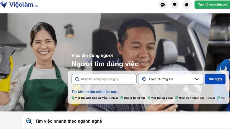 Truy cập Vieclam.net để tìm việc làm