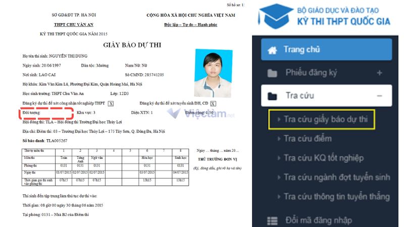 Cách viết đối tượng dự thi trong sơ yếu lý lịch