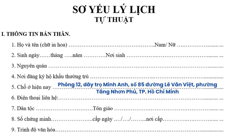 Cách điền chỗ ở hiện nay trong trường hợp đang ở nhà thuê, nhà trọ hoặc ở nhờ