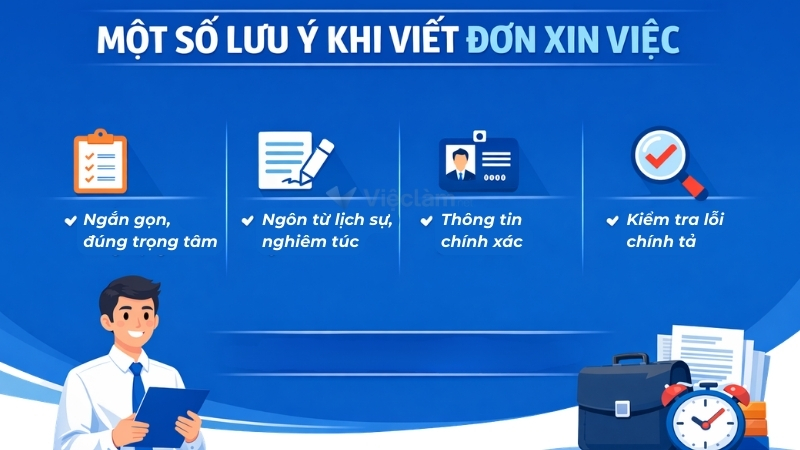 Một số lưu ý để có đơn xin việc chuyên nghiệp