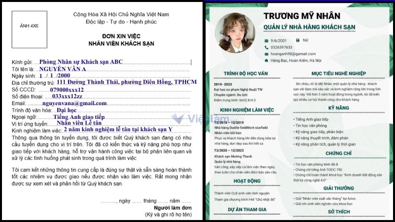 Bạn nên dựa vào yêu cầu của nhà tuyển dụng để chuẩn bị đơn xin việc hoặc CV cho phù hợp