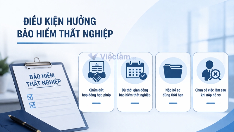 Quy định về điều kiện hưởng bảo hiểm thất nghiệp