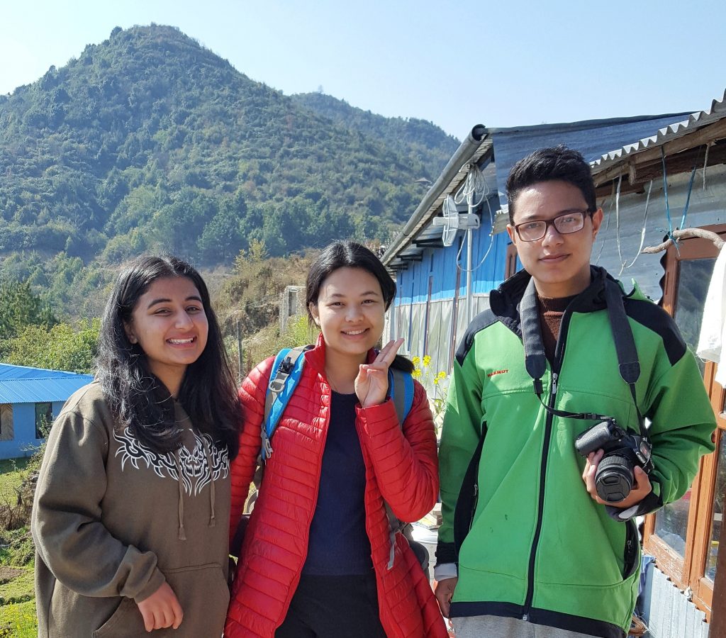 Researchers exploring hiking trails in Kathmandu