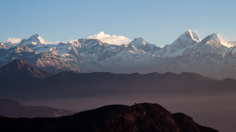 Dorje Lhakpa Mountain from Chisapani