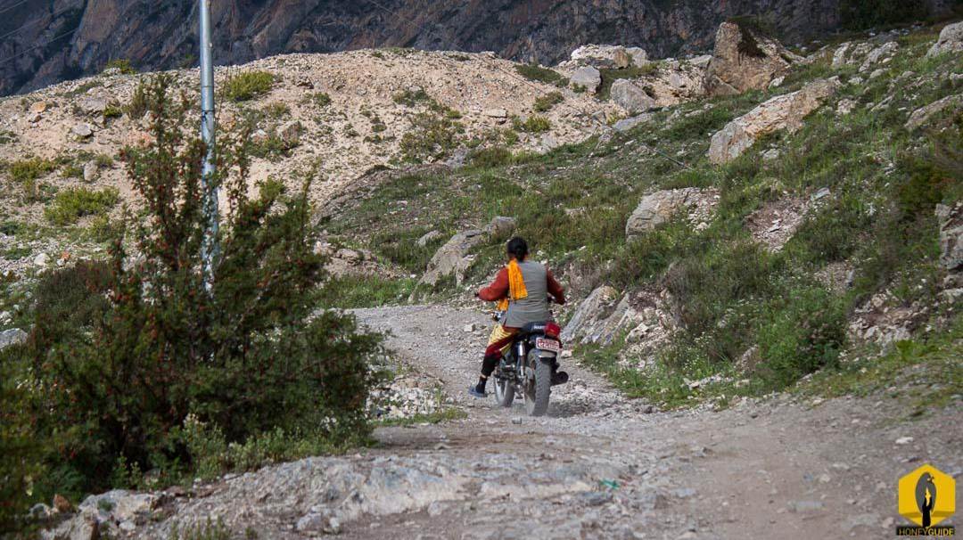A Hindu Priest of a Dirt Bike.