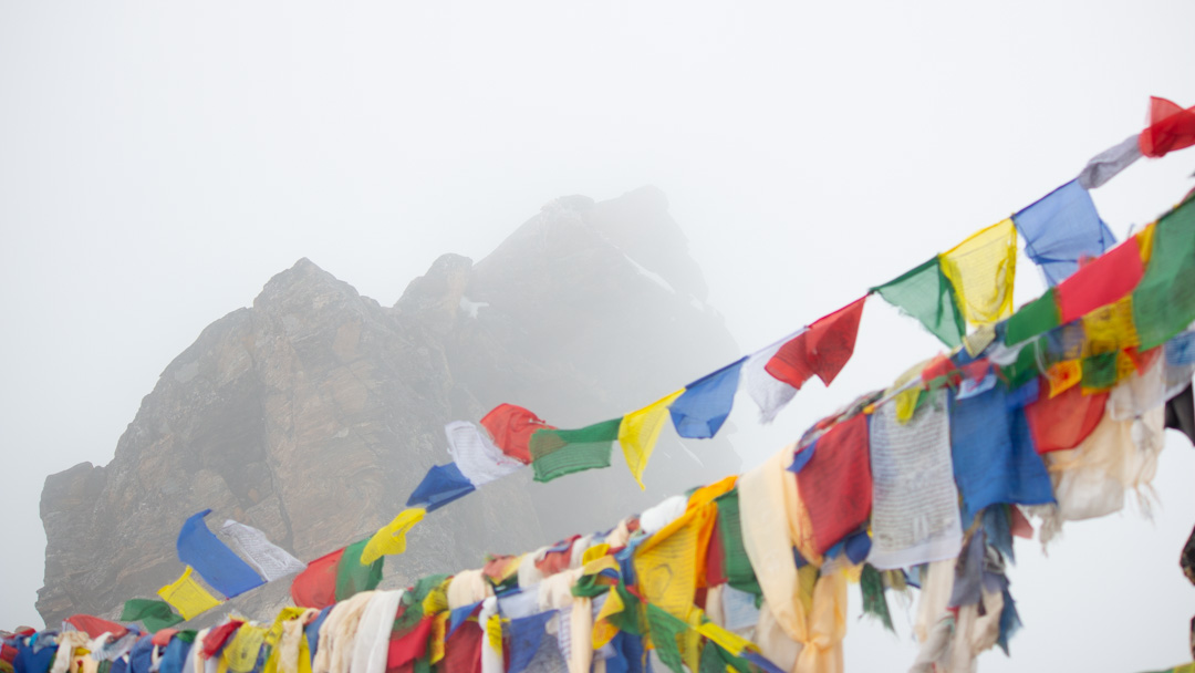 Prayer Flags and clouds