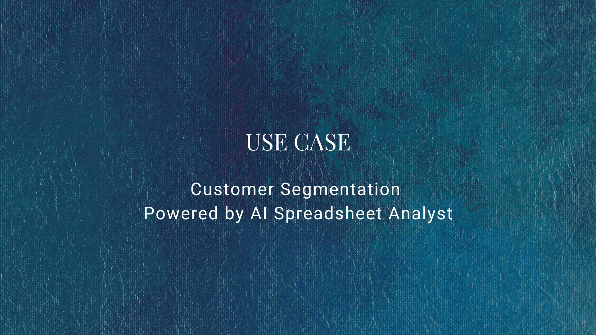 Customer Segmentation Powered by AI Spreadsheet Analyst | Marketing Data Analysis