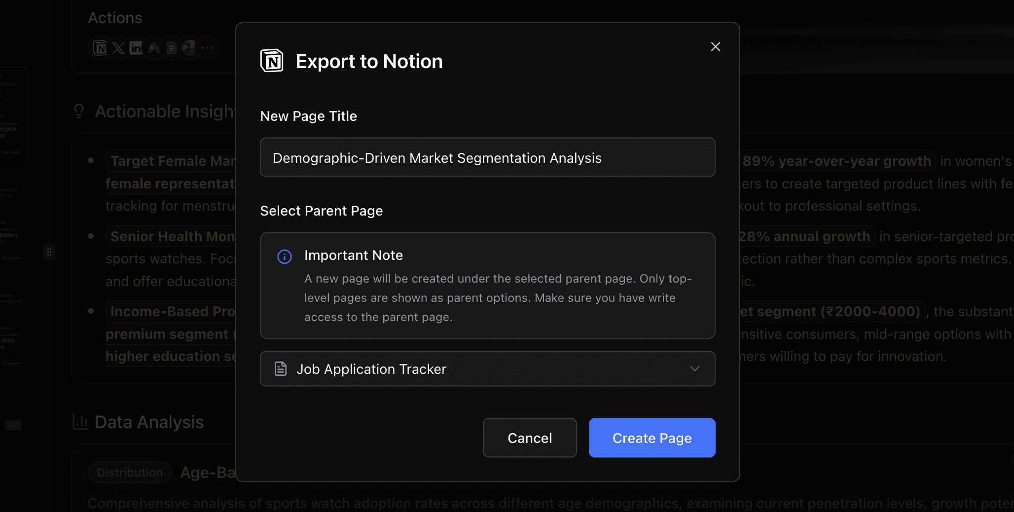 export to notion