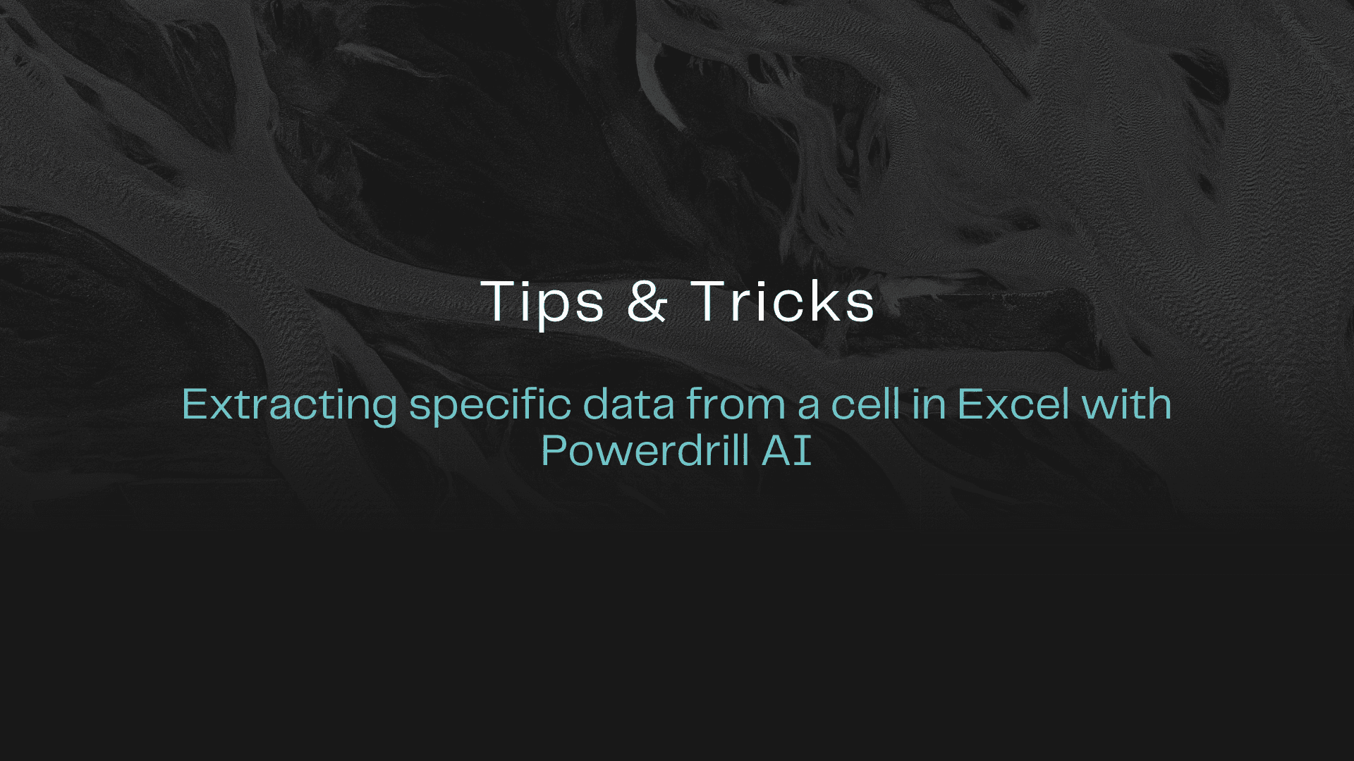 Extracting Specific Data from a Cell in Excel with Powerdrill AI