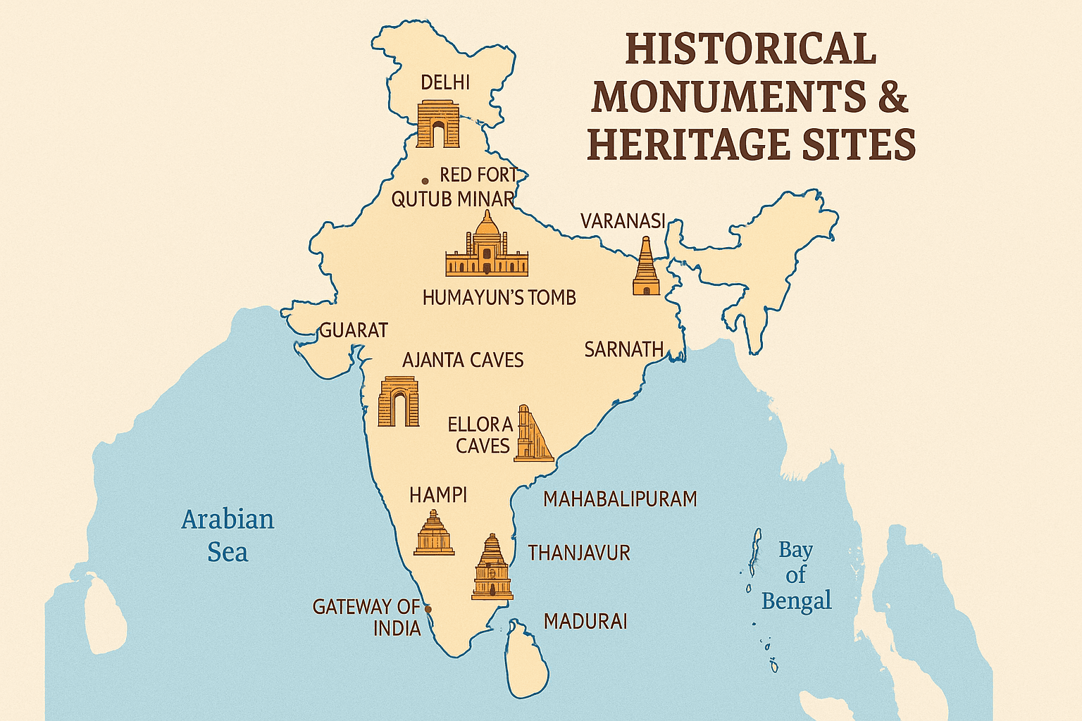 India Travel -- Historical Monuments & Heritage Sites