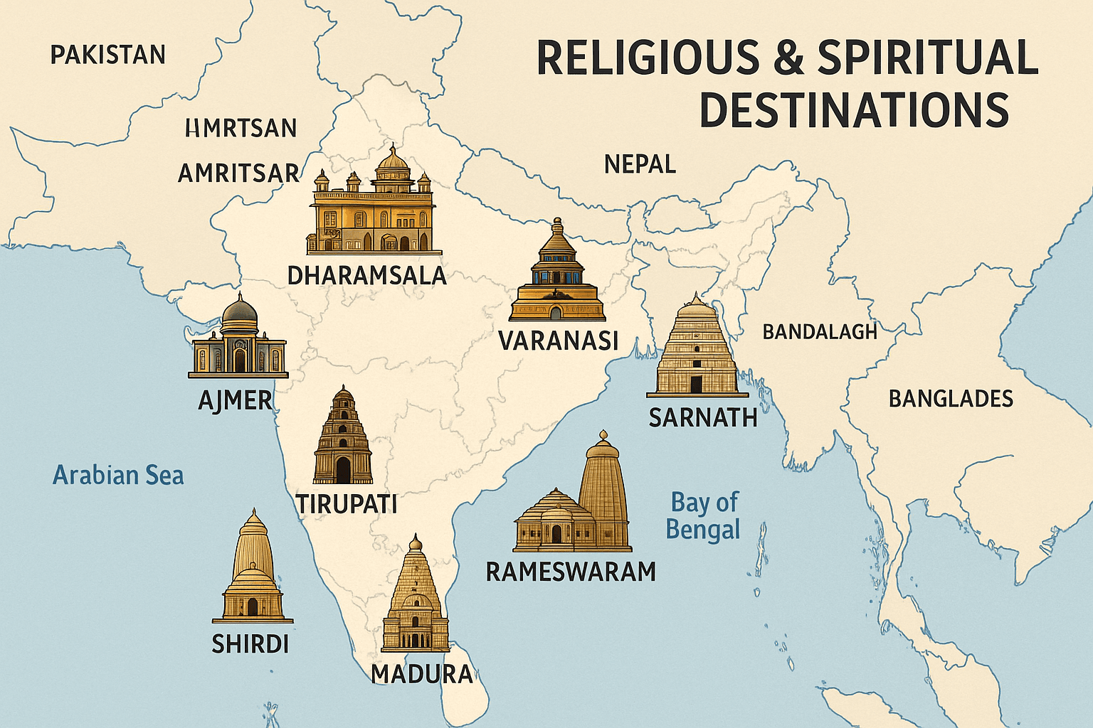 India Travel -- Religious & Spiritual Destinations