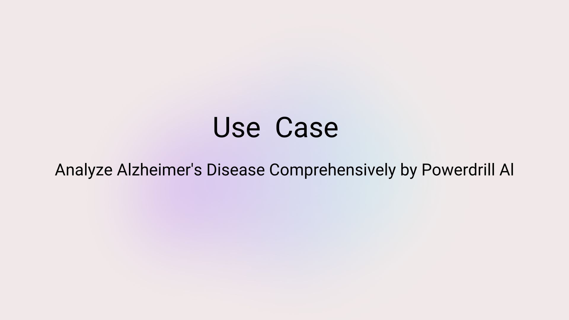 使用 Powerdrill AI 进行全面的阿尔茨海默病分析