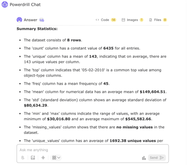 analyze summary report