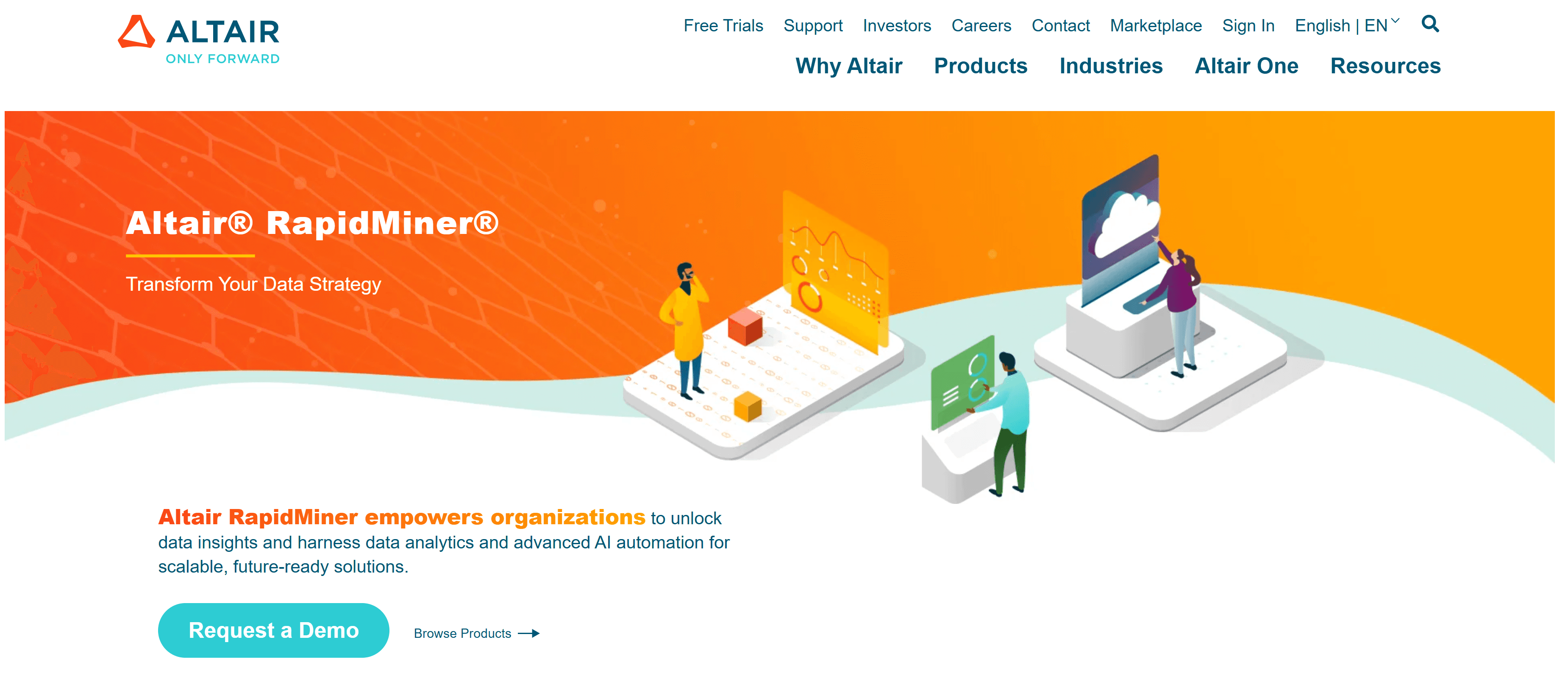RapidMiner's interface