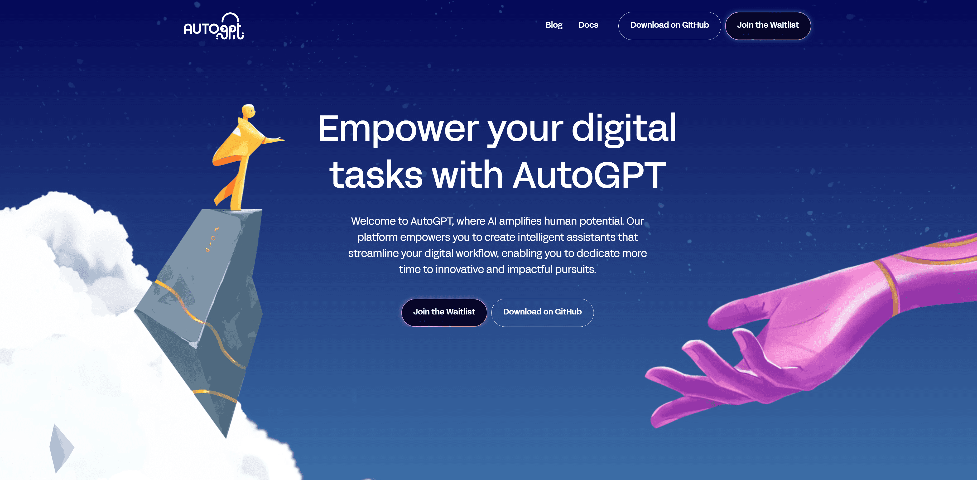 AutoGPT's interface