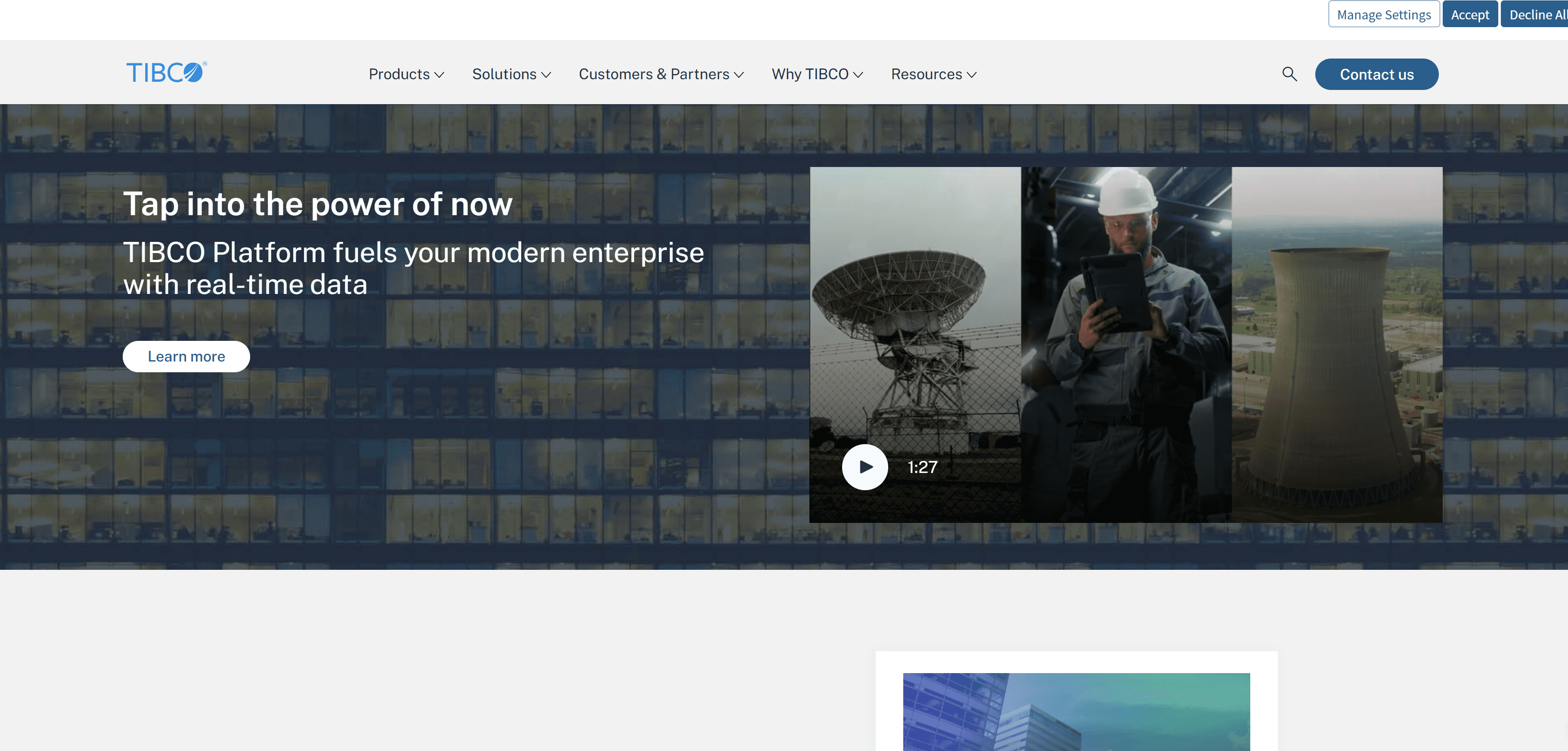 TIBCO Spotfire's interface