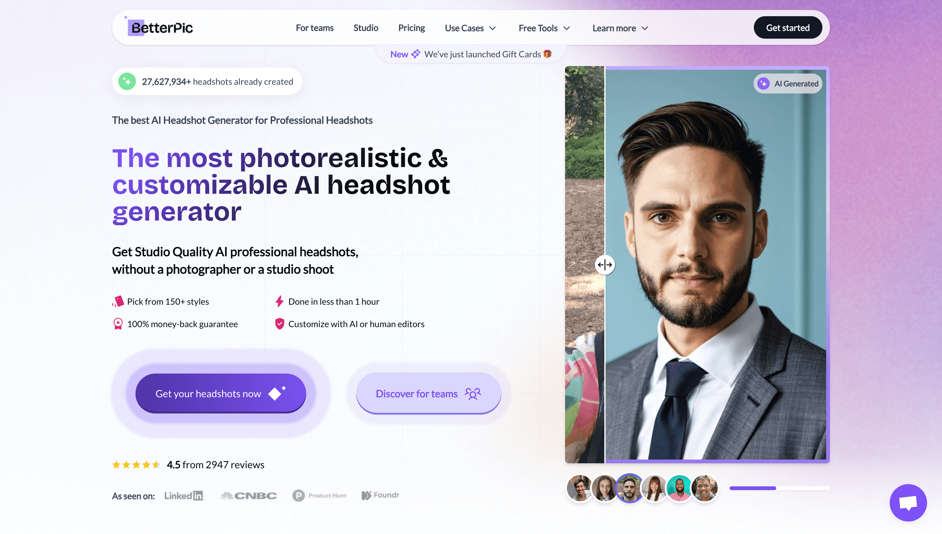 homepage of BetterPic