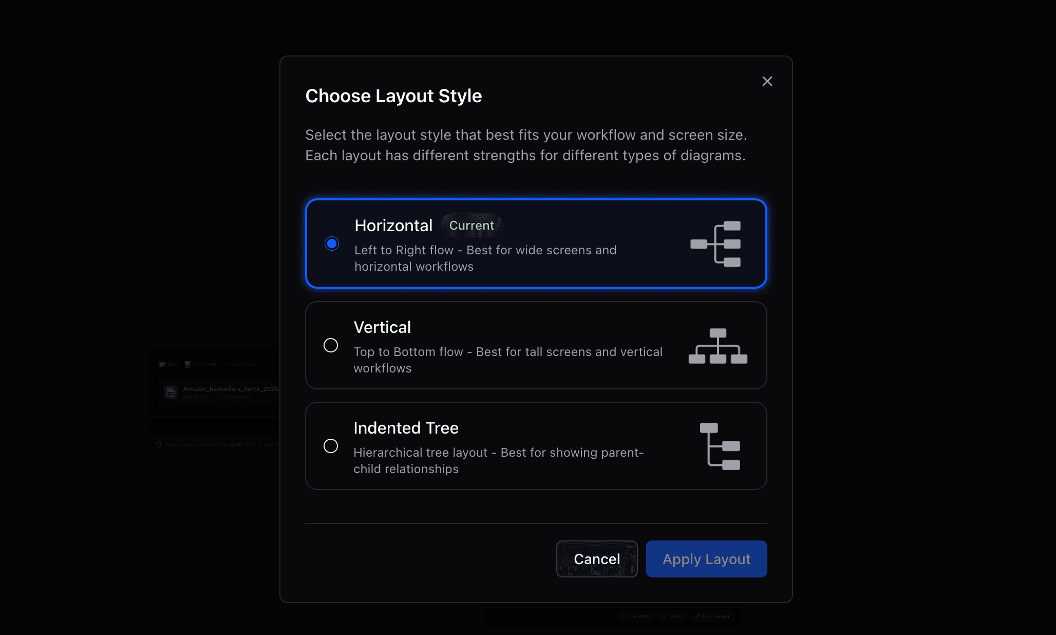 Canvas layout
