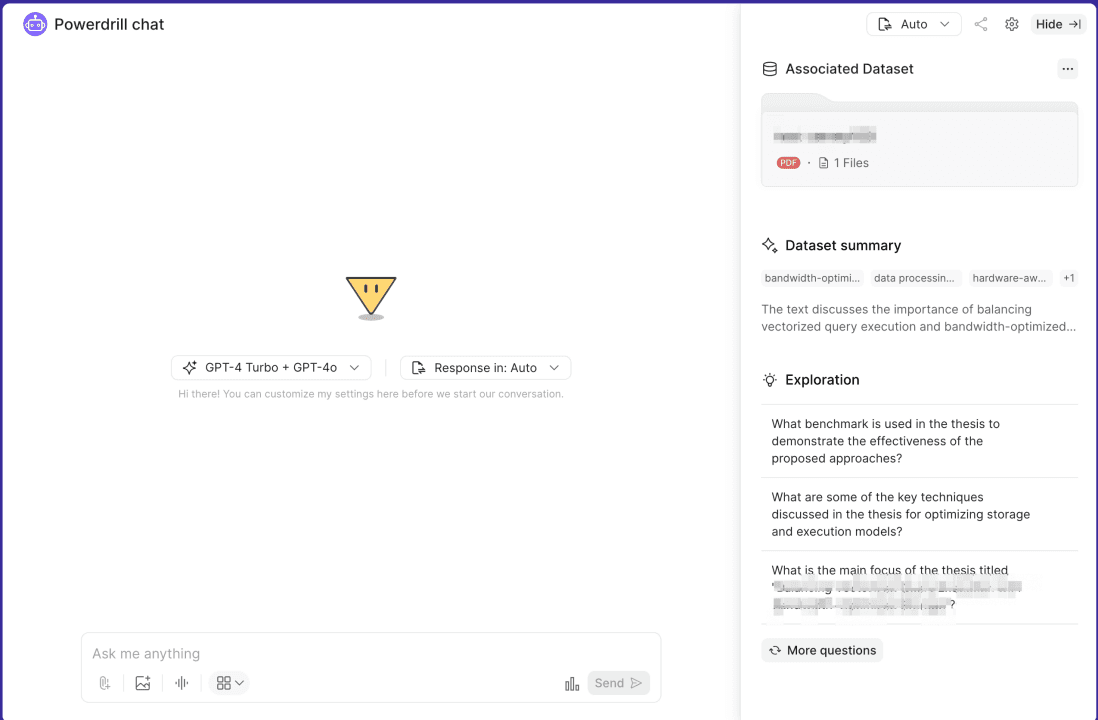 homepage of Powerdrill