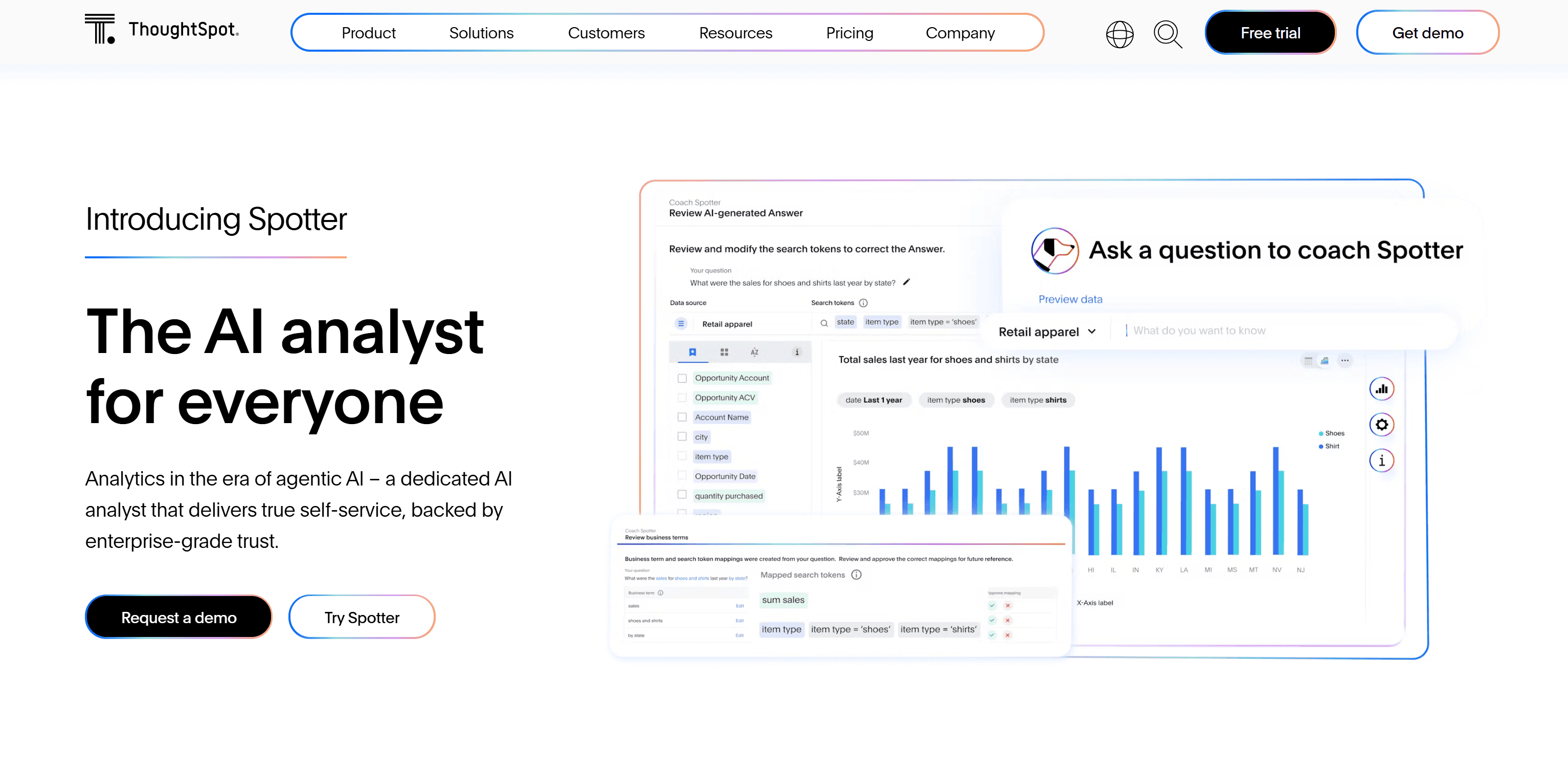 ThoughtSpot's interface
