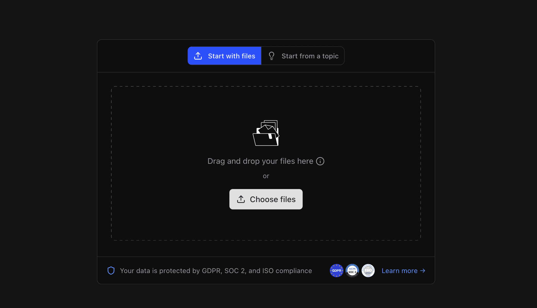 Upload file