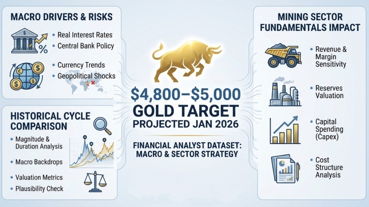 Gold price outlook with macro drivers and cycle analysis