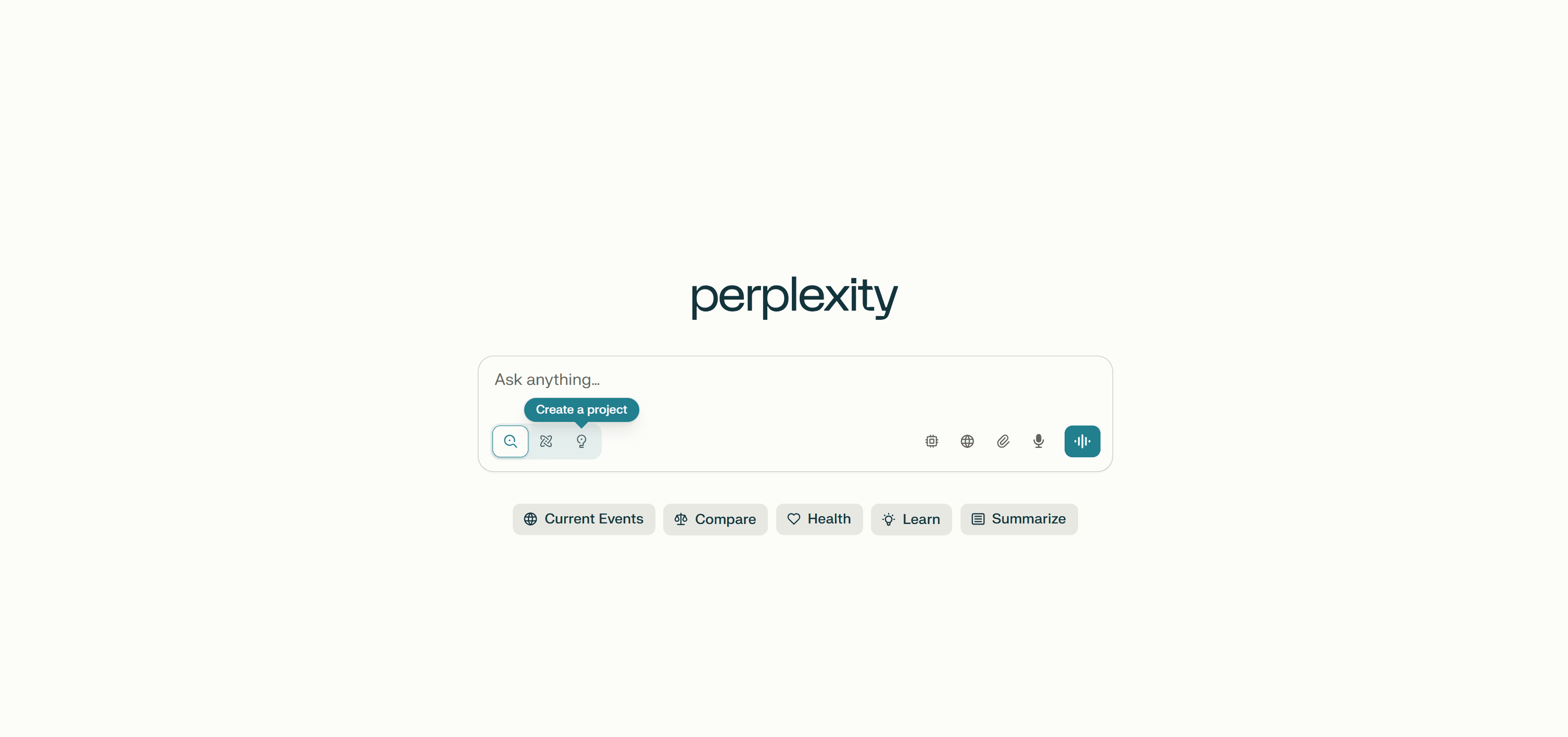 Perplexity AI interface