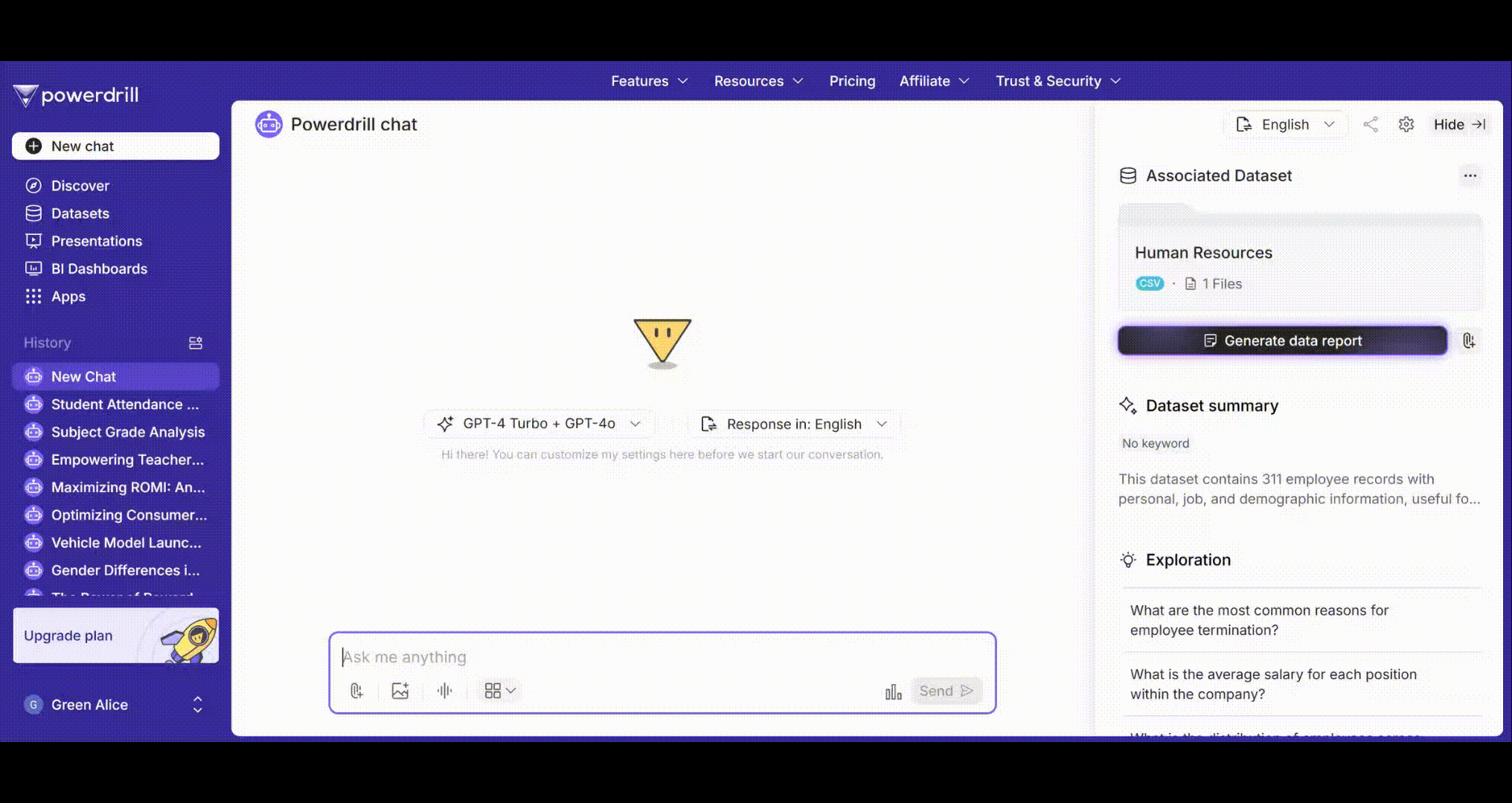 Chat interface