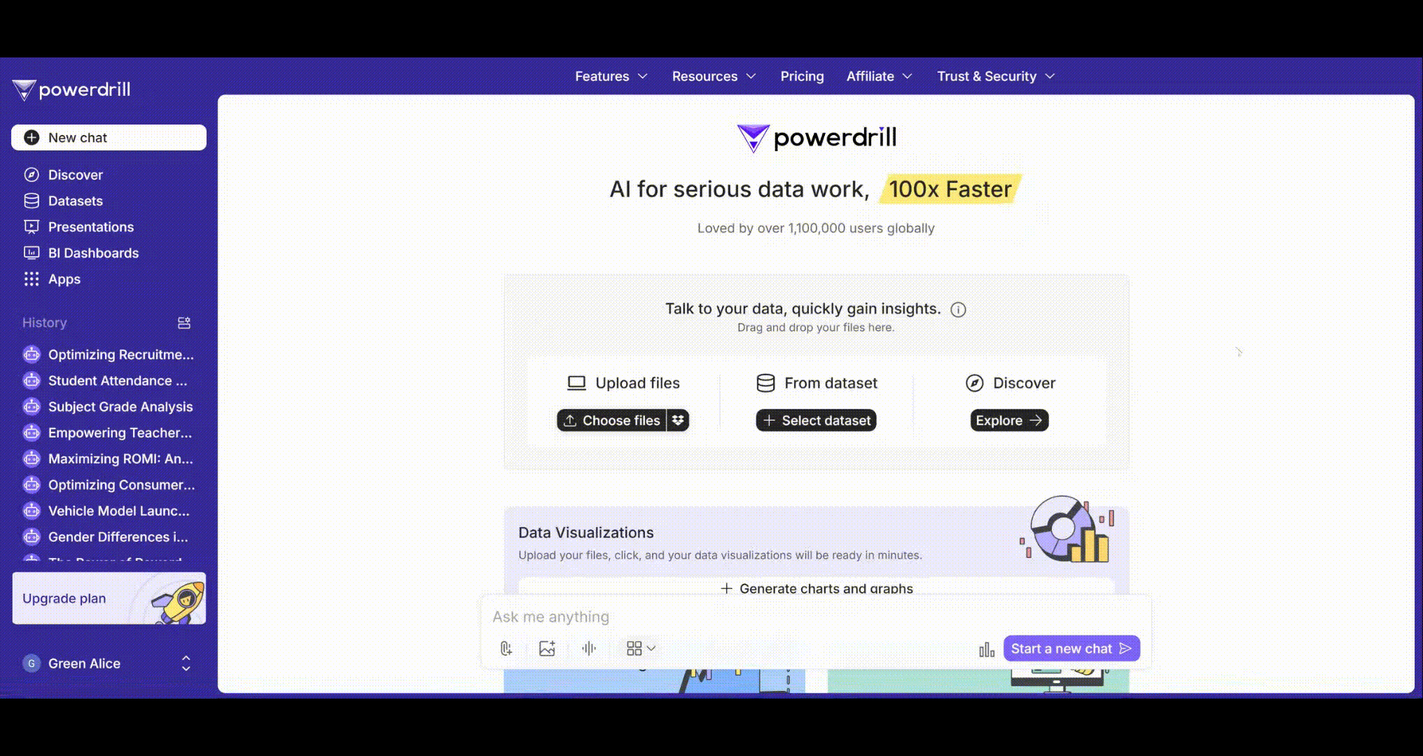 Powerdrill's homepage