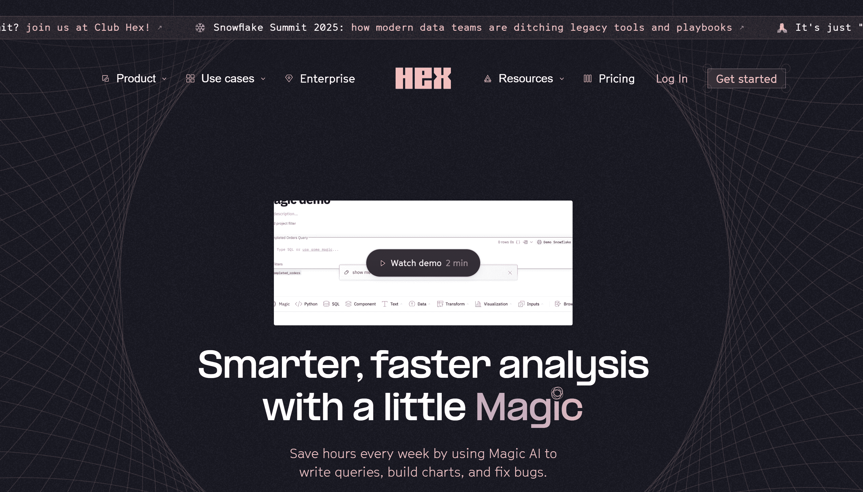 Hex Magic AI's interface