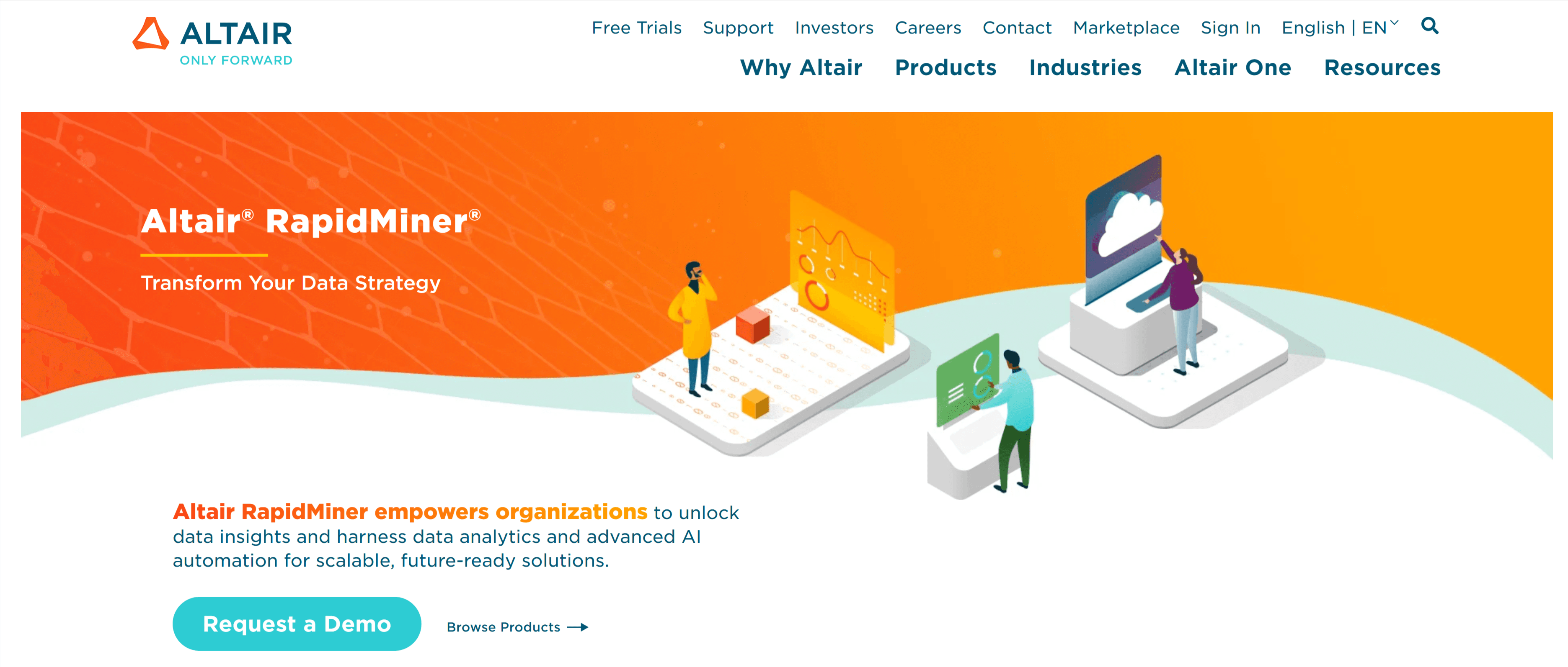 RapidMiner's interface