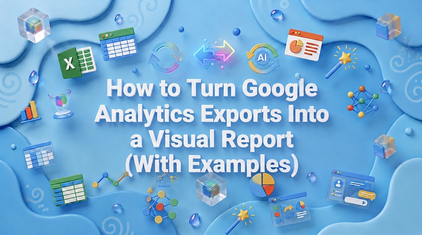 How to Turn Google Analytics Exports Into a Visual Report (With Examples)