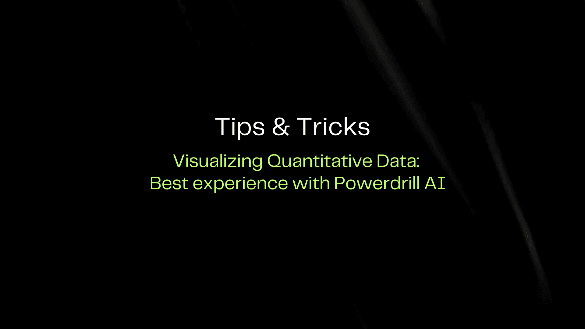 Visualizing Quantitative Data: Best Experience
