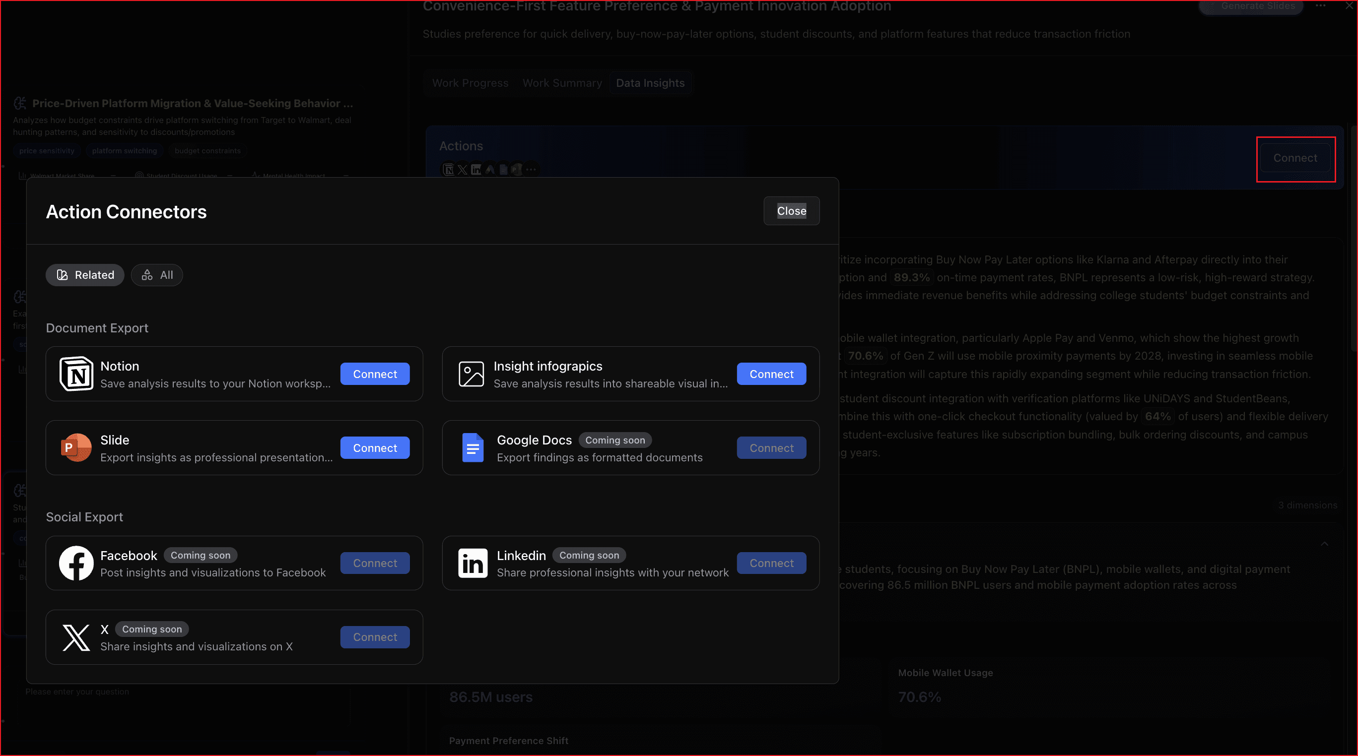 Supported Actions