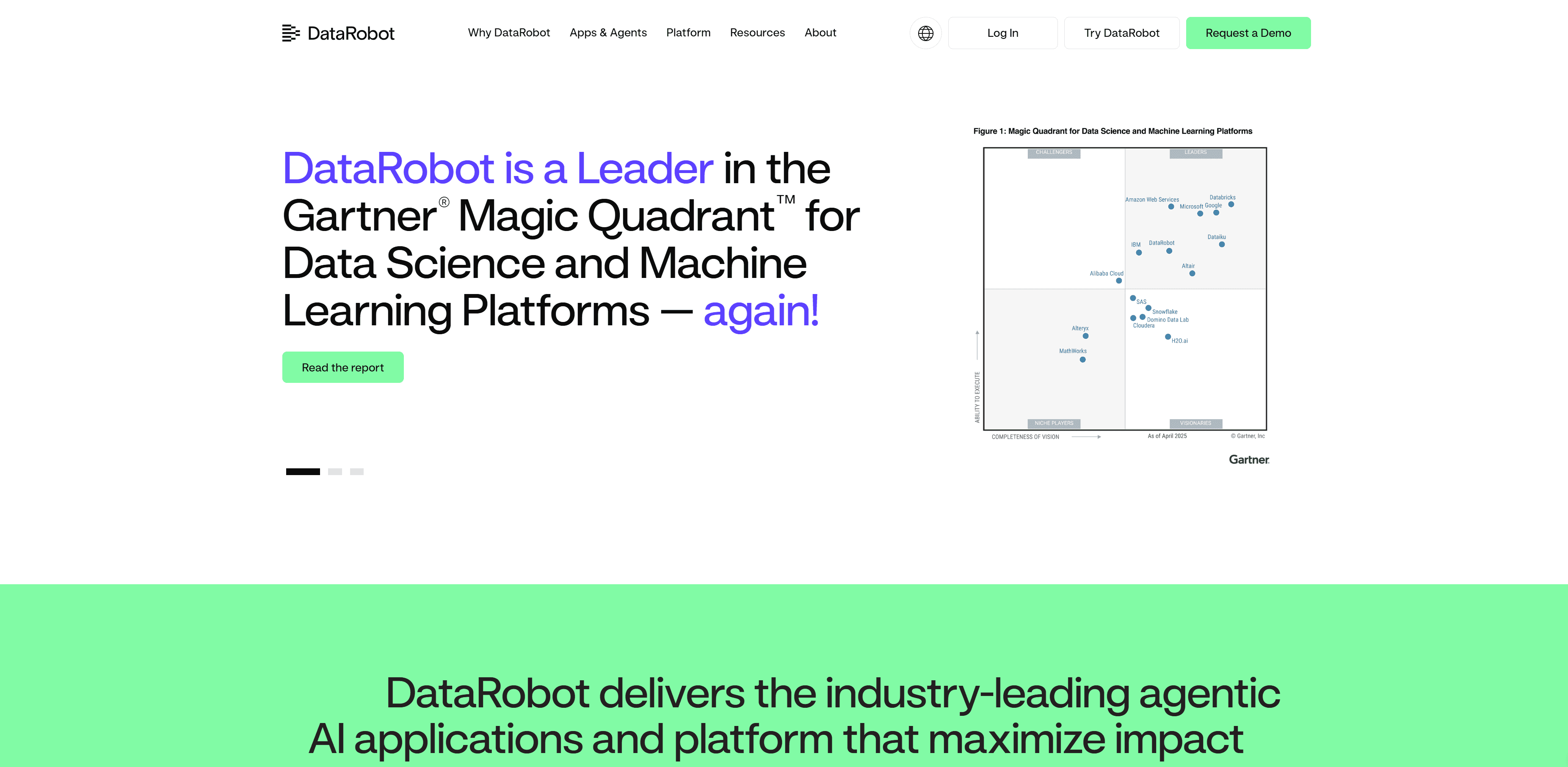 DataRobot interface