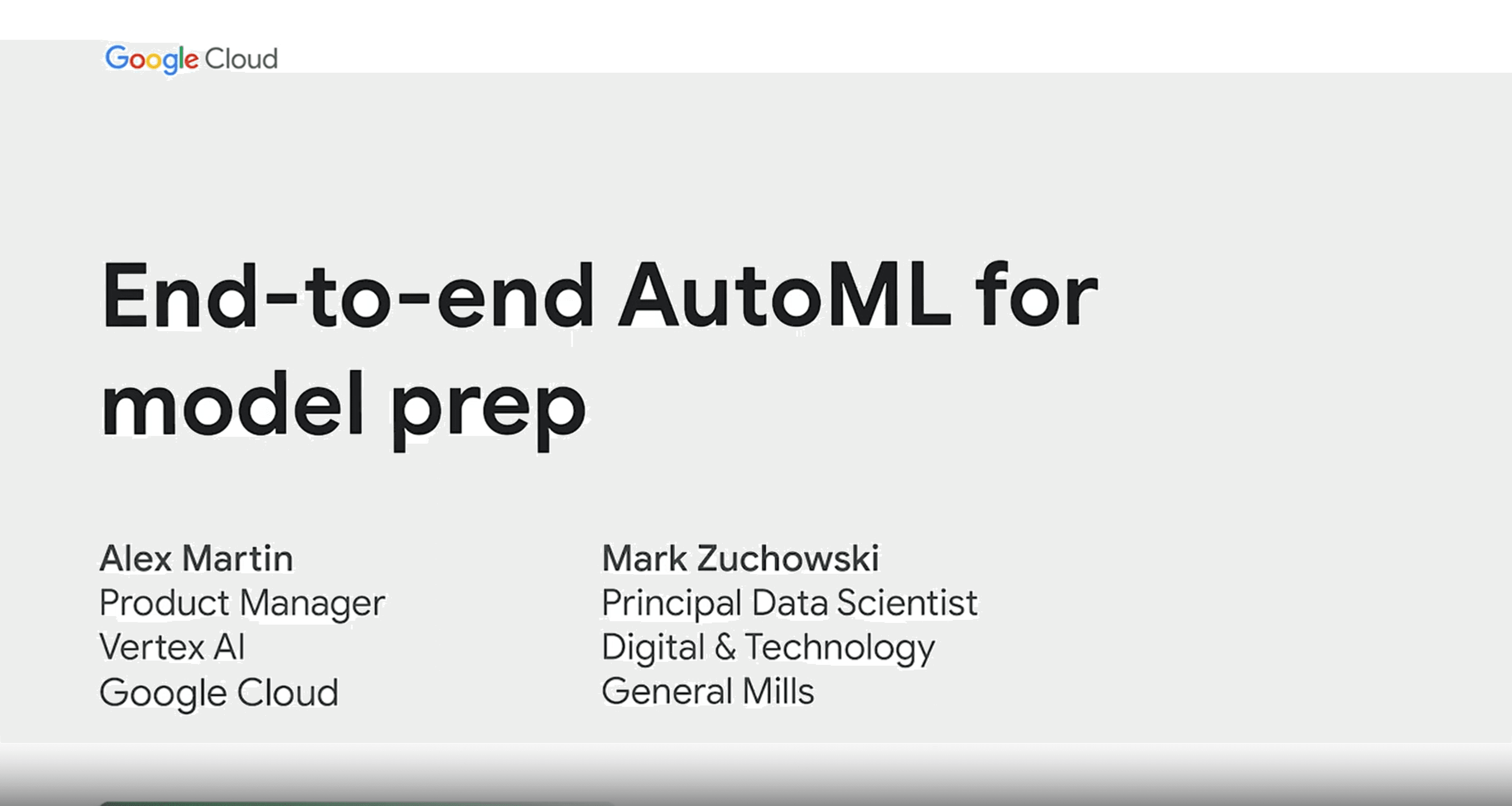 Google AutoML interface