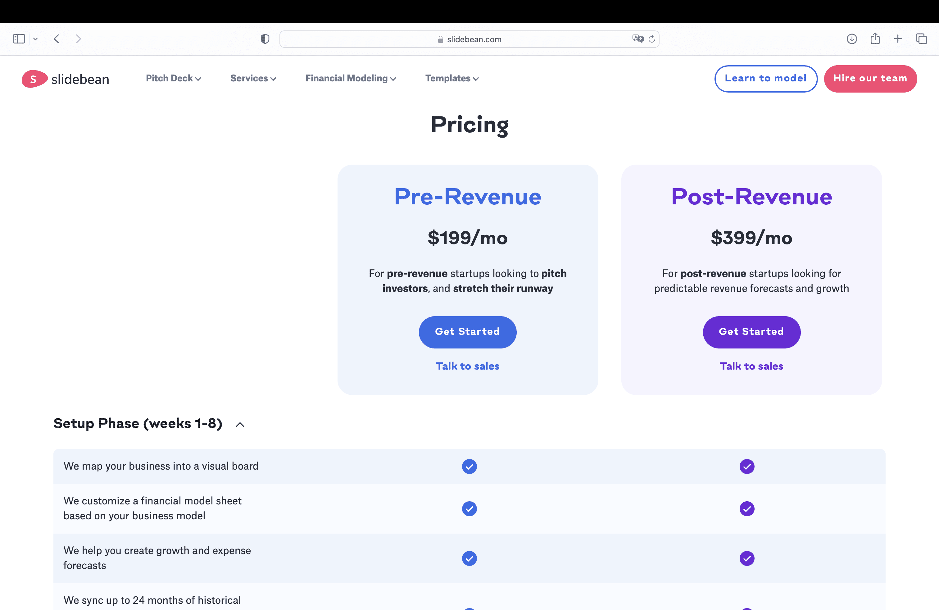 Slidebean pricing