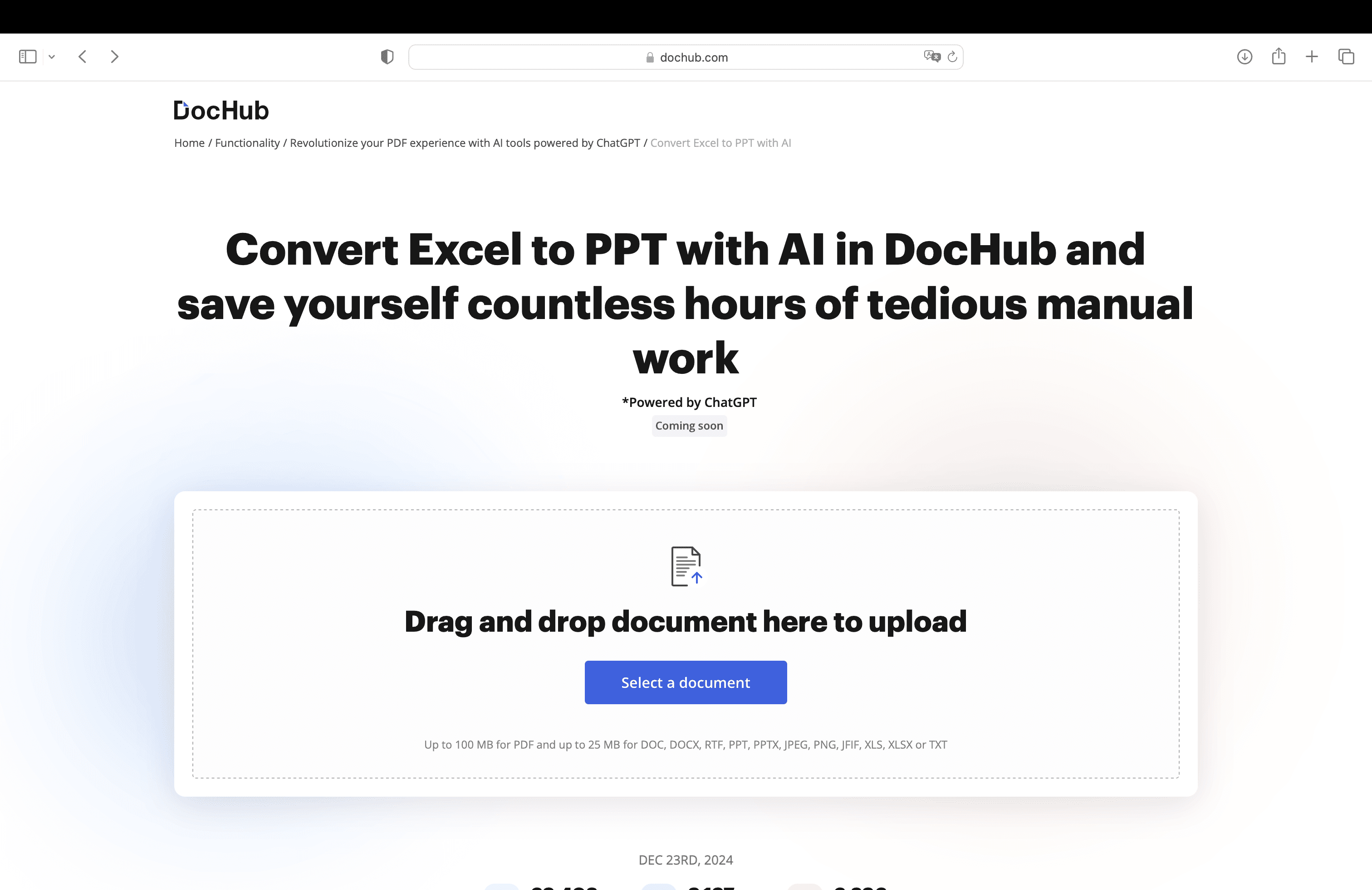 DocHub homepage