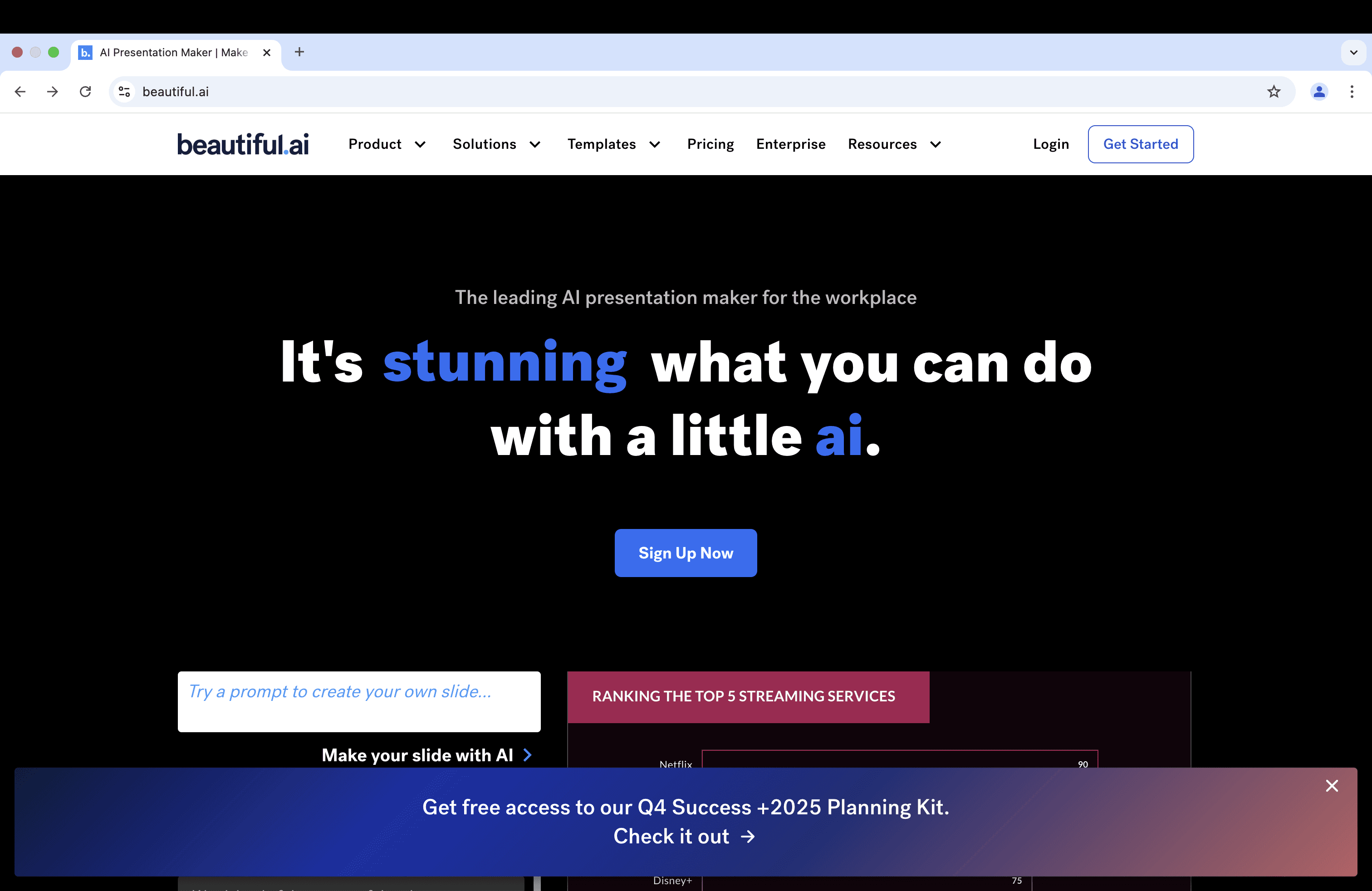 Beautiful.AI homepage