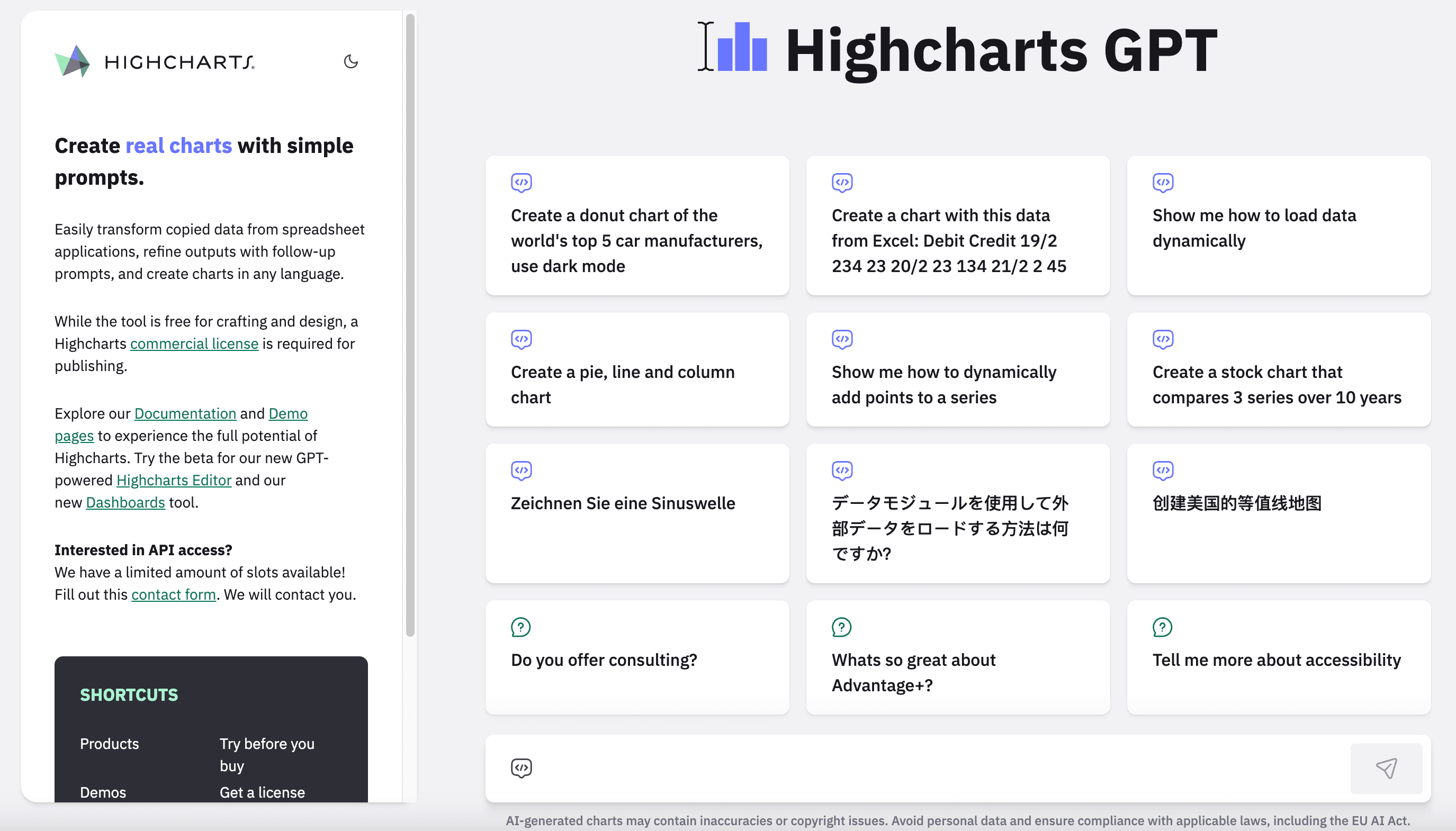 Highcharts GPT