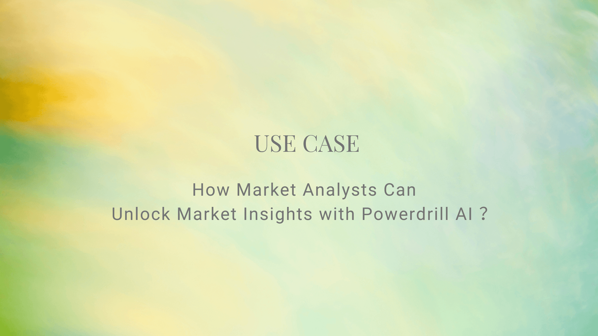 How to Use AI to Unlock Market Insights
